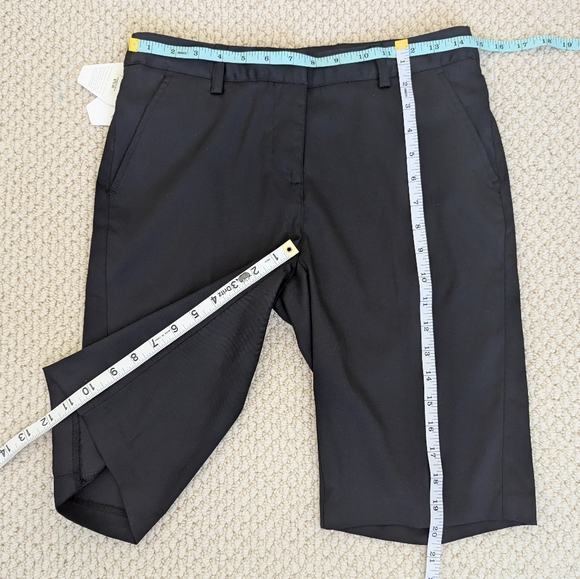 NWT Greg Norman WOMEN'S Golf Bermuda Shorts  Small 0/ S Sleek Performance Black - Picture 6 of 9